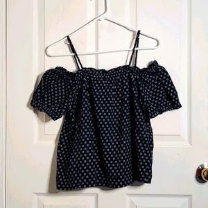 Off Shoulder Thin Strap On Shirt